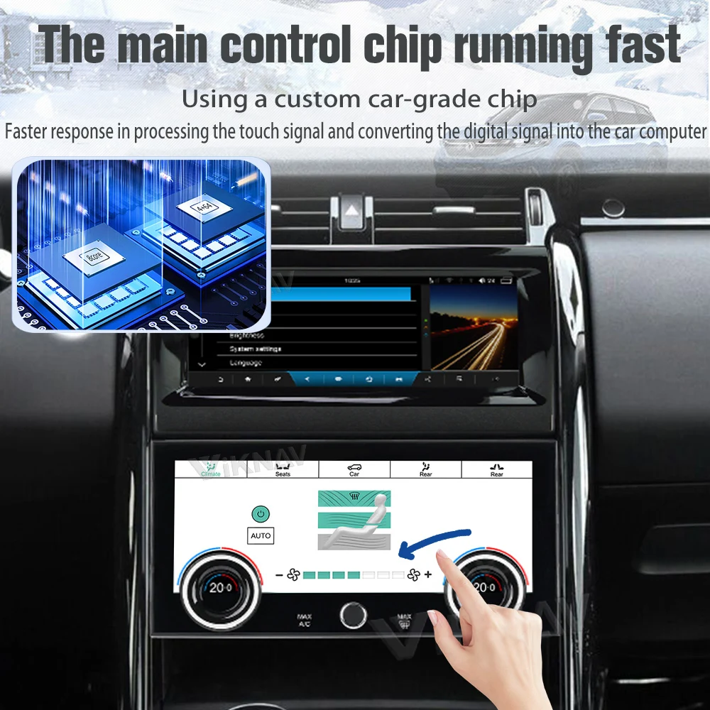 10.4 inch Android Car Radio For Land Rover Discovery 5 LR5 L462 2017-2020 GPS Navigation Player Touch Screen Carplay Hea