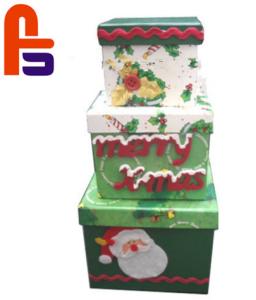 China Nice For Christmas Beautiful Christmas Paper Cardboard Gift Boxes wholesale