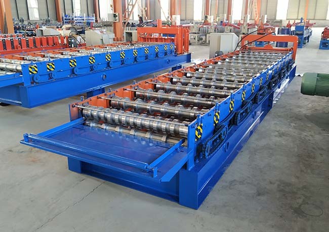trapezoidal colour coated sheet profile sheet metal roll forming machine price