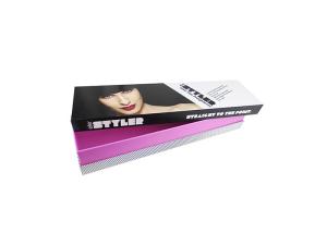 China Hair Tool Colorful Paper Box , Eco Friendly Curling Iron Spot Uv Box For Retail wholesale
