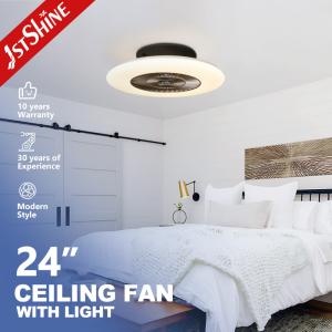 China Low Profile 24 Inch Bladeless LED Ceiling Fan For Kids Bedroom wholesale