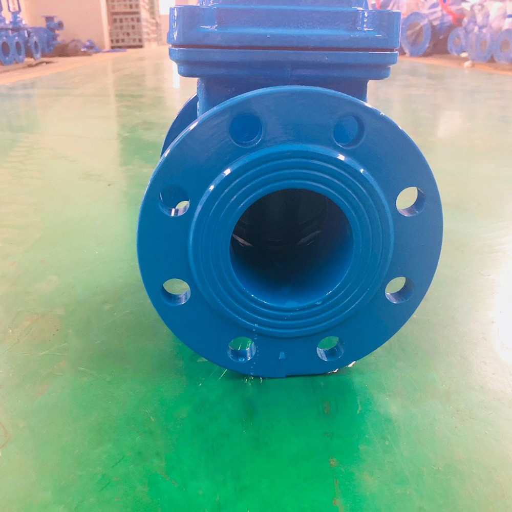 DIN QT450 Flange End Gate Valve Underground TUV Certified Resilient Seat