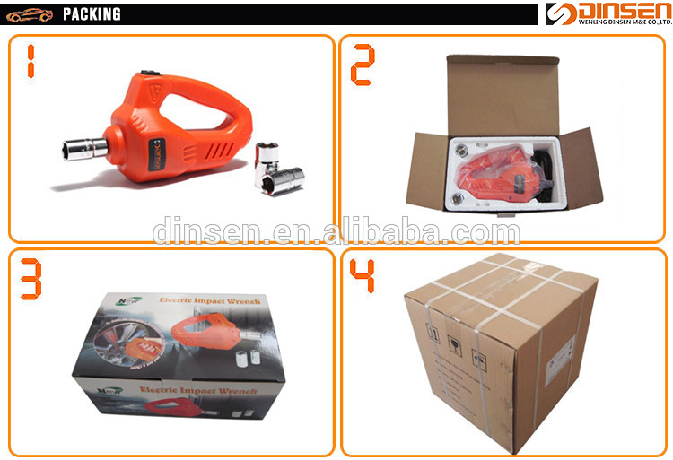 Portable Strongest Corded Impact Wrench 225*92*147mm Sleeves Adjustable
