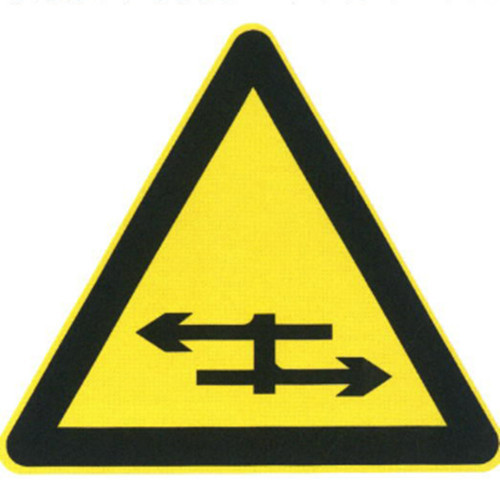 Roadway Use Board Right and Left Direction Diverted Traffic Sign Plate