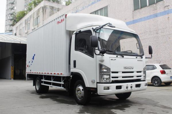 GVW 3500kg Japanese Isuzu KV100 115hp Light Cargo Box Van Truck With 2 Tons 3