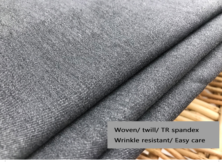 79% Polyester 18% Rayon 3% Spandex Terry Rayon Suiting Fabric 180gsm