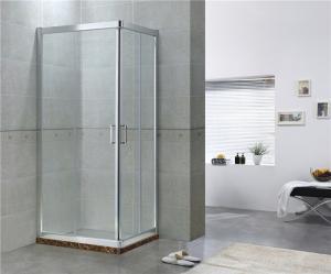 China Sliding Aluminum Alloy Shower Doors with Stainless Steel Wheels for Apartment / Hotel wholesale