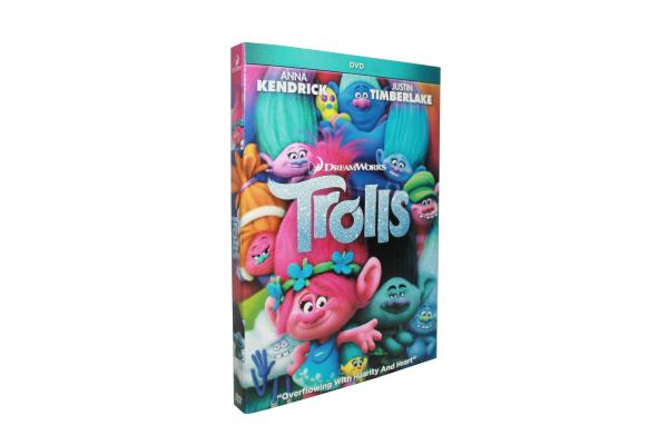Free DHL Shipping@New Release HOT Cartoon DVD Movies Trolls Disney Kids Movies