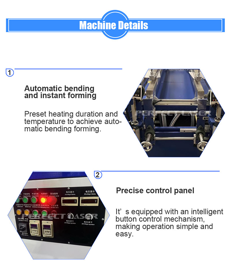Acrylic PVC Plastic Sheet Automatic Single Tube Hot Heat Bending Bender Machine
