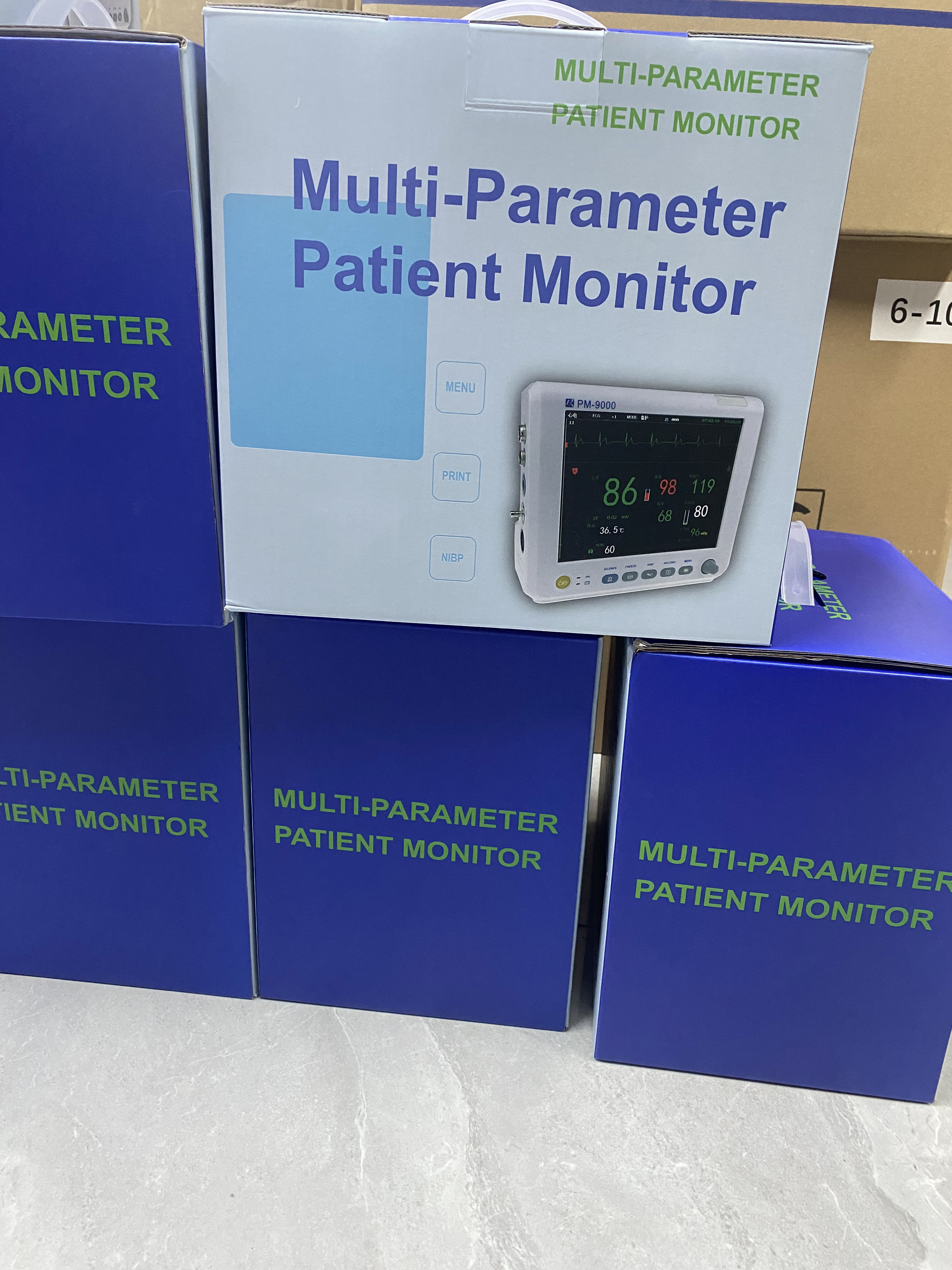 Small 8 Inch Multiparameter Patient Monitor For Hospital CUU ICU Vital Signs Monitor