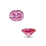 Custom Princess Cut Pink Loose Moissanite Diamonds Heart Lab Created