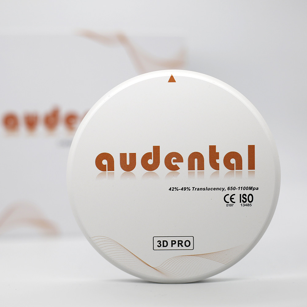 3D Pro Multilayer Dental Lab Dental Zirconia Block with High Flexural Strength Translucency Audental