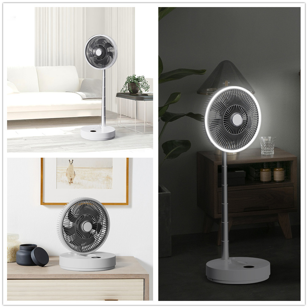 Battery 10000mAh Floor Standing Fans Portable 4 Speed Height Adjustable Table Fan