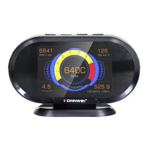 China 0.77W 3.5&quot; LCD HUD OBD Gauge Display For OBD2 Cars wholesale