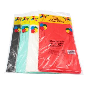 China 100% Biodegradable custom dinning table cover disposable plastic table cloth wholesale
