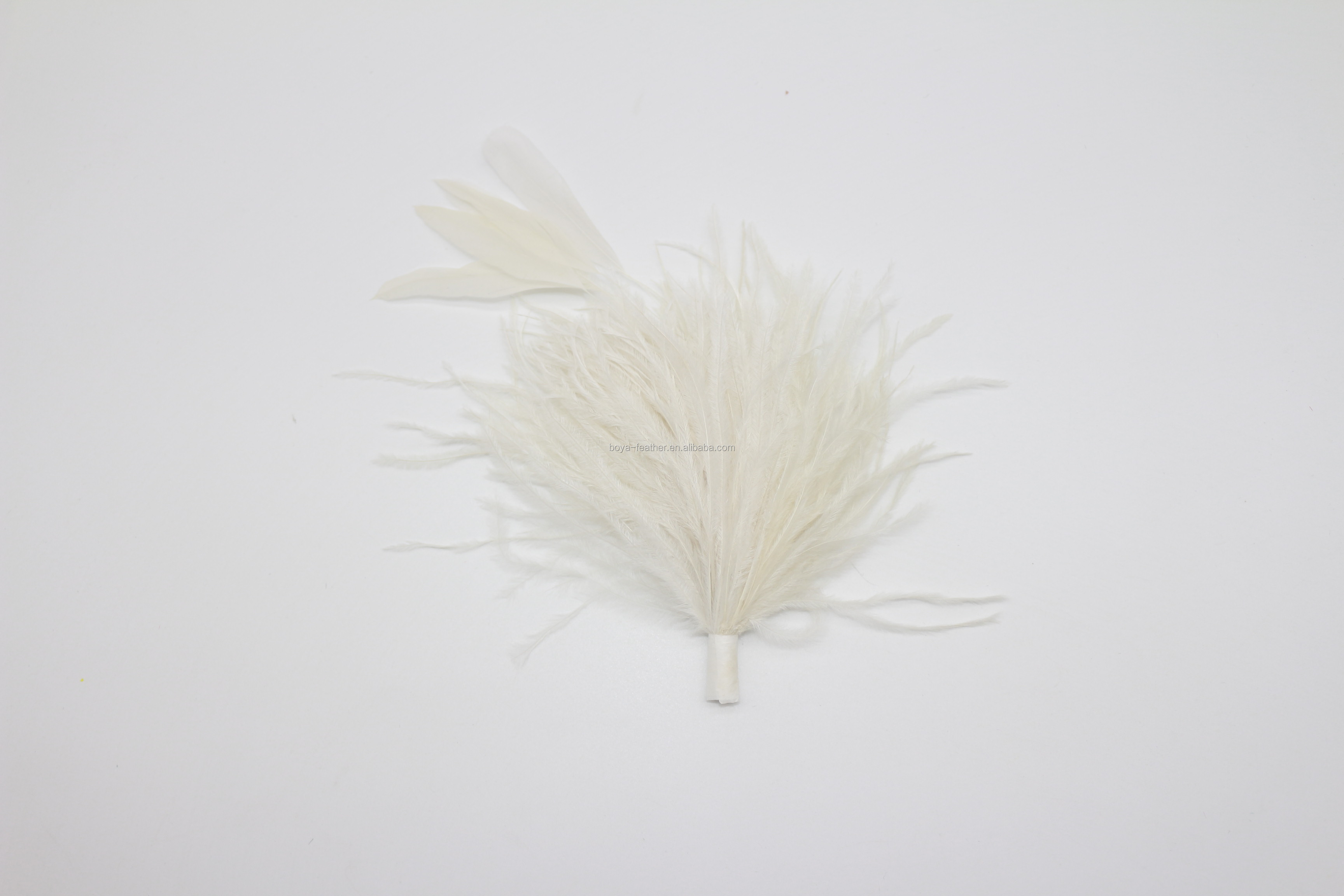 Shipping DHL UPS FEDEX EMS TNT Chinapost Epacket Ostrich Feather Flower Mount with Wire Accessory