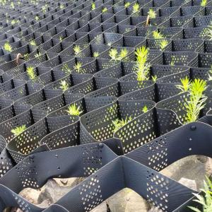 China 356mm Driveway Road Railway Soil Stabilizer Hdpe Astm Smooth Geocell wholesale
