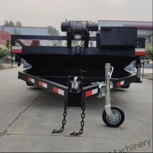 China 5t 5m*2.2m Platform Truck Semi Trailer Axle Double-Axle Electric Brake wholesale