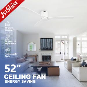 China 5 Speed AC Motor Remote LED Ceiling Fan With Light Wood Blades wholesale
