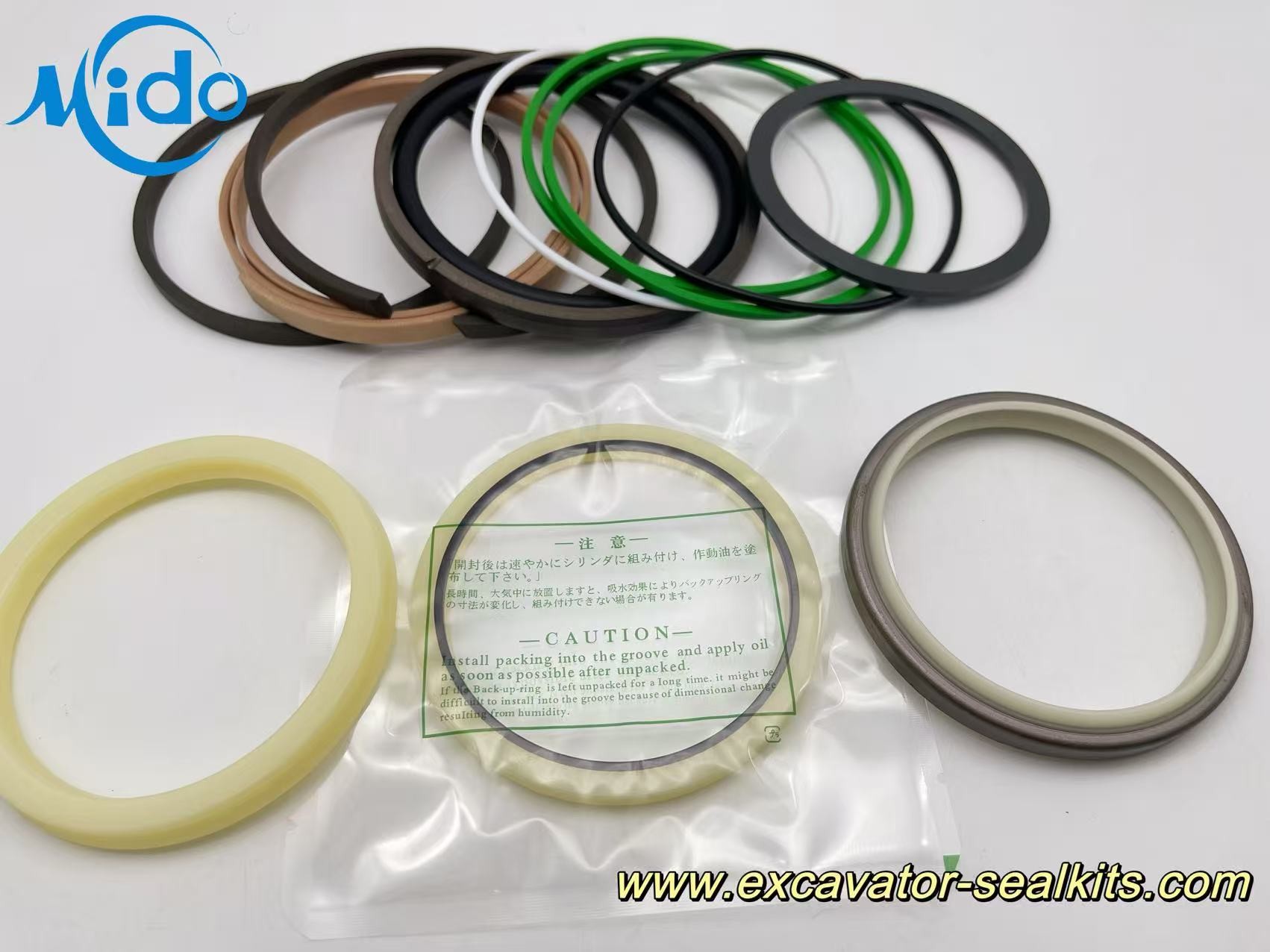 Lmmeasurable Hydraulic Oil Seal Kit Fits SWE210 HC150A-01A 730001000430 Perfectly! Heavy-Duty BUCKET Hydraulic Cylinder Seal Kit - Professional