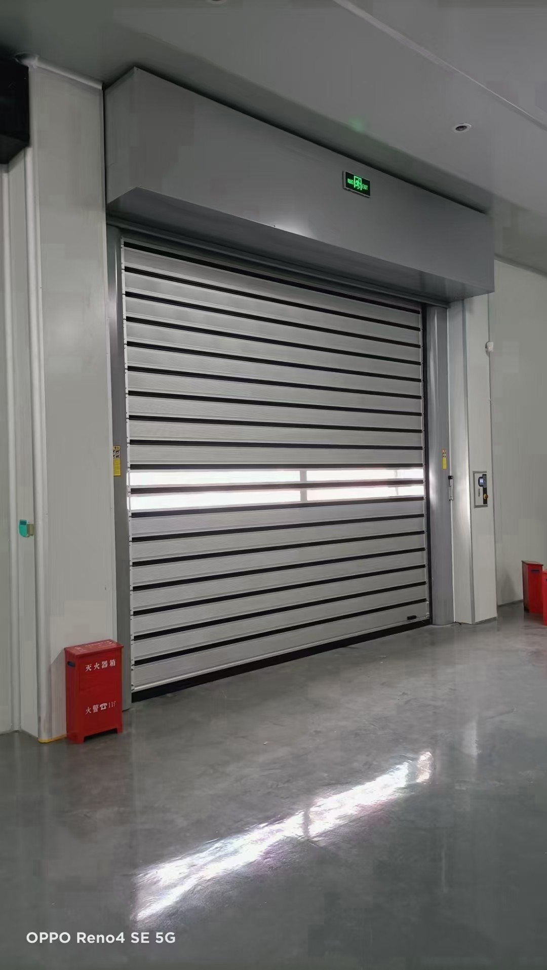 Spiral Rapid Roller Shutter Doors , Aluminum High Speed Rolling Shutter