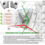 Industrial Soilless Farm Hydroponic System PVC Petal Grow Towers 9 Layers