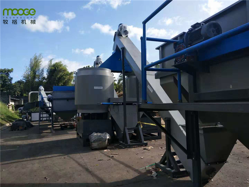Dewatering Plastic Film Recycling Machine HDPE Washing Line 5000KG/H