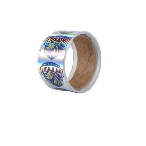 China Round 5cm Diameter Laser Paper Hologram Glass Vial Labels wholesale