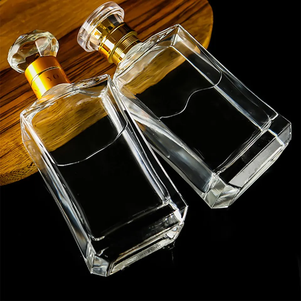 500ml Glass Bottle for Bespoke Custom Pewter Metal Labels Rum Whisky Vodka Gin Spirits