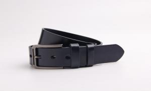China Alloy Pin Buckle 100cm 3.5cm Mens Leather Dress Belt wholesale