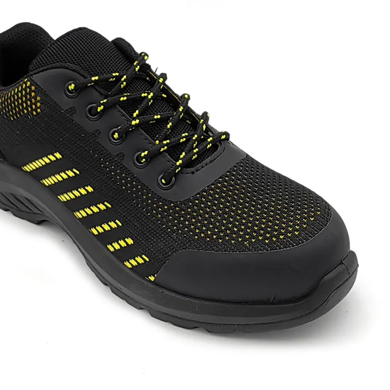 Anti Puncture Running Safety Shoes Custom Sneakers Safety Shoes Black