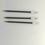 Thermal Bonded Black Cotton Swabs Spiral Head Cleanroom Foam Swabs