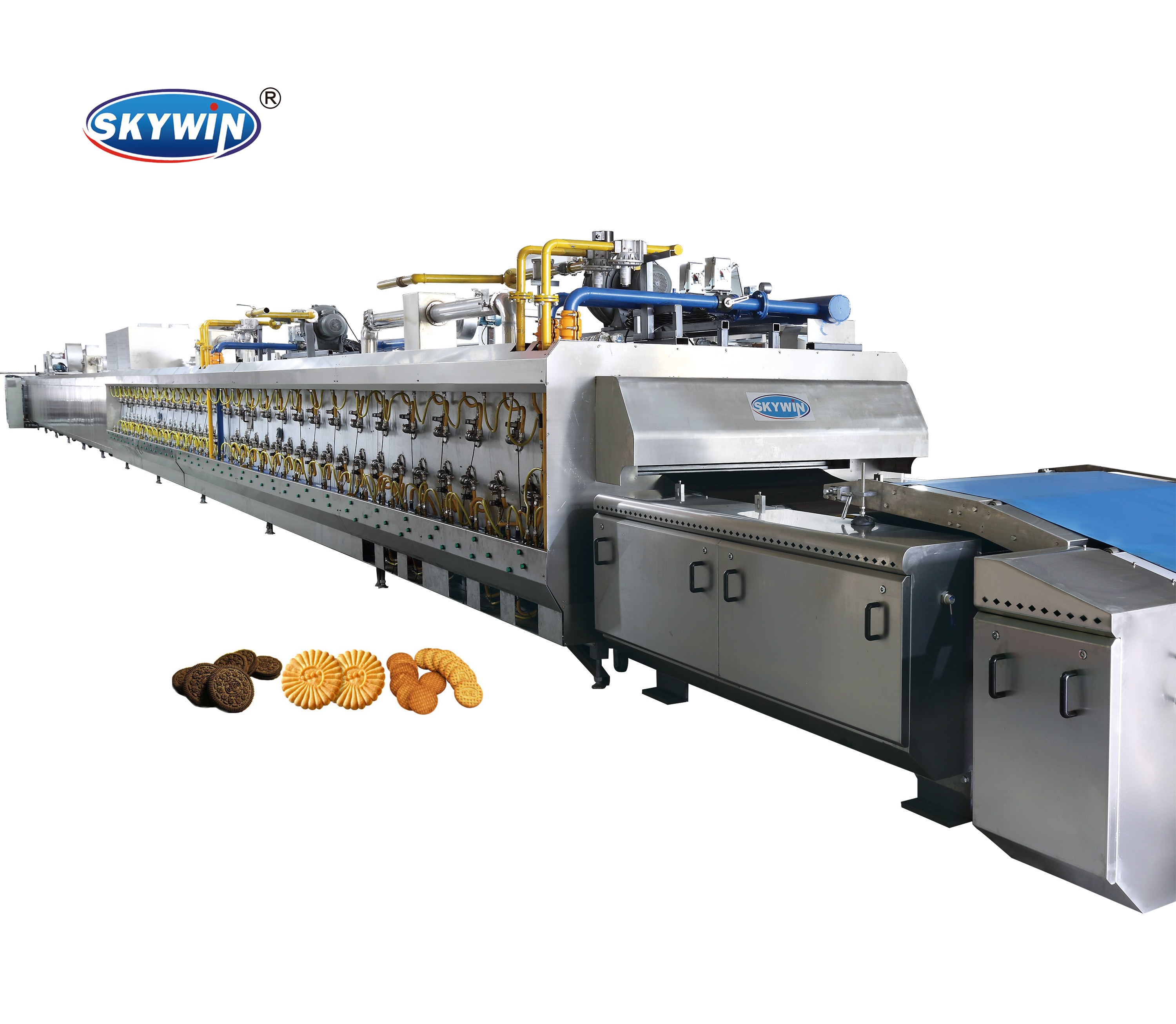 Stainless Steel 304 Bear Biscuit Making Line / Hard Biscuit Machine