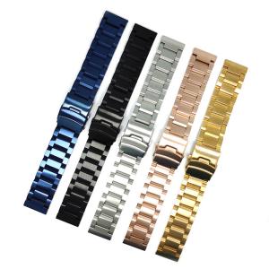 China Brushed Solid 22mm Stainless Steel Watch Band Quick Release wholesale