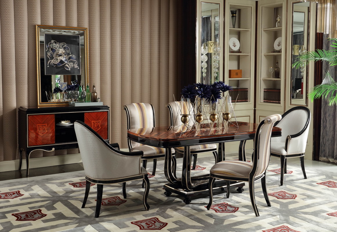 Luxury Villa house office Furniture Ebony wood Book cabients and Reading desk in glossy painting with Writing chairs