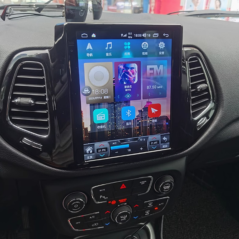 2016-2019 Jeep Compass Car Radio 360 Panoramic Navigation 9.7-Inch Android Screen