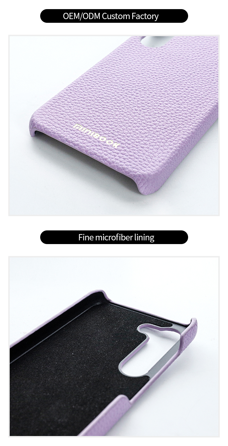 Custom Luxury Shockproof Genuine Leather Phone Case for Samsung Galaxy S23 Ultra 2023