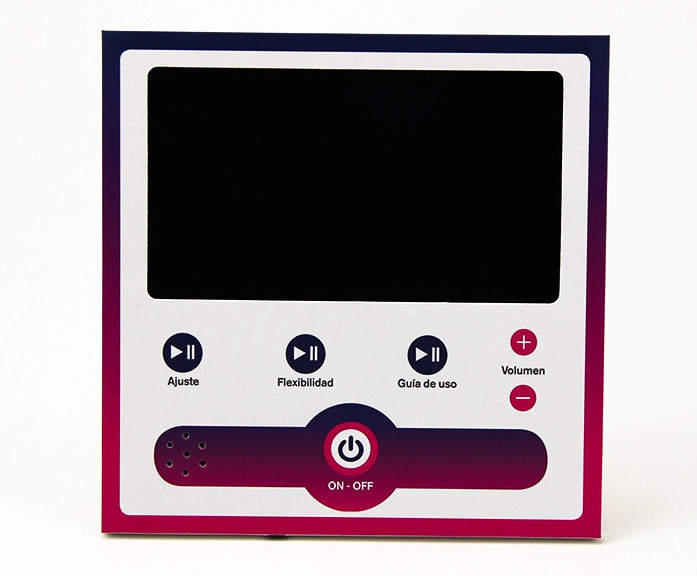 LCD pop counter cardboard display lcd screen cardboard counter retail display