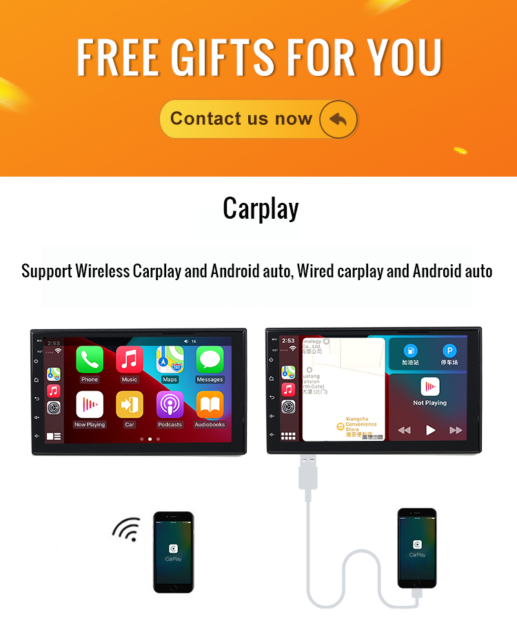 Universal 9/10 Inch Android Car Radio Carplay Mirror Link FM GPS Navigation Car MP3 Player Android Car DVD Player