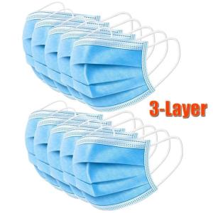 China Antibacterial Disposable 3 Ply Face Mask With Fda Certificatons Eco Friendly wholesale