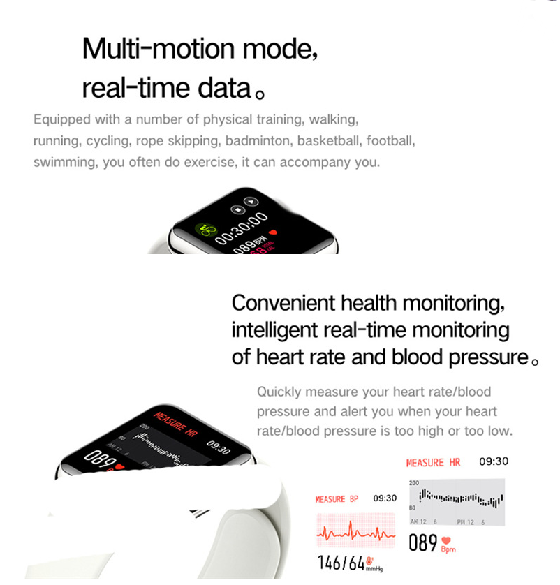SDK RoHS Sport Touchscreen Smartwatch , Health oil injection Fitness Tracker Wristband