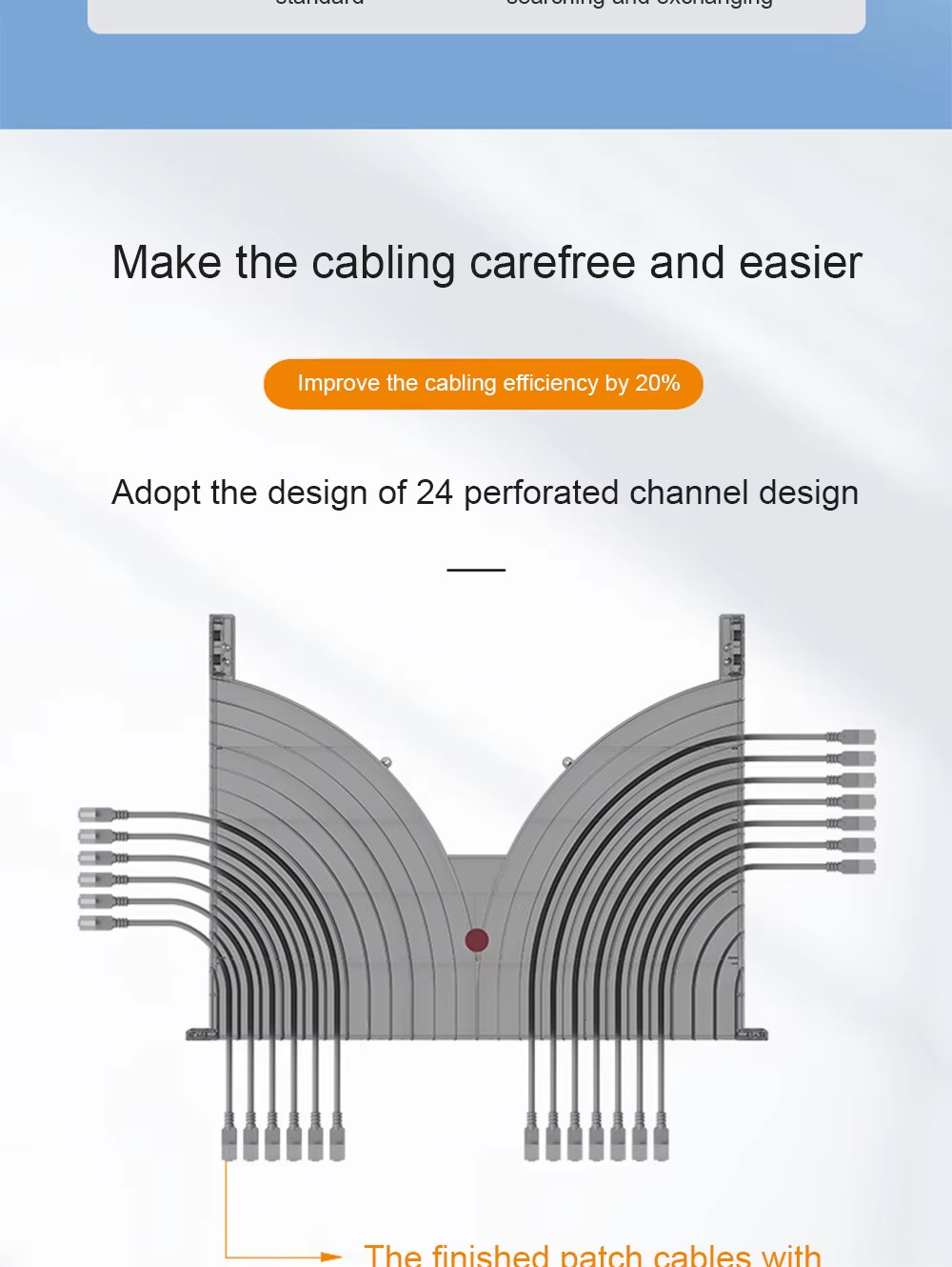 High-Density 24/48-Port Side-Mounted Fiber Optic Patch Panel With Raceway For Network Cabinet Cable Management