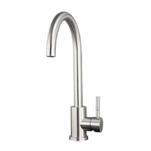 China Hotel Stainless Steel Single Cold Basin Tap 1 Hole Deck Mounted wholesale