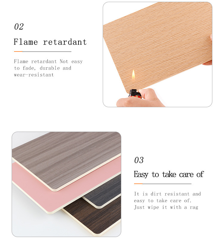 Odorless Bamboo Fiber Wall Panel Wood Grain Veneer Sheets 1220*2440mm