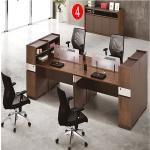 Four Person Workstation Office Furniture Partitions / Aluminum Office Table