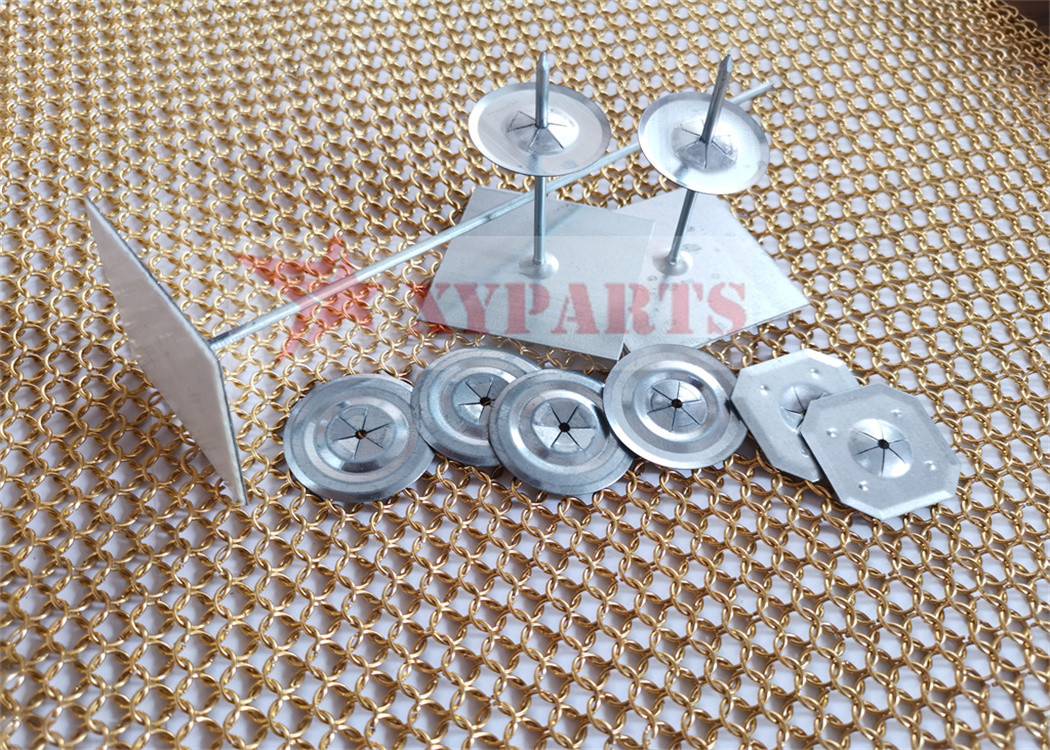 30mm 32mm SS Galvanized Steel Self Locking Washers For Insulation Pins