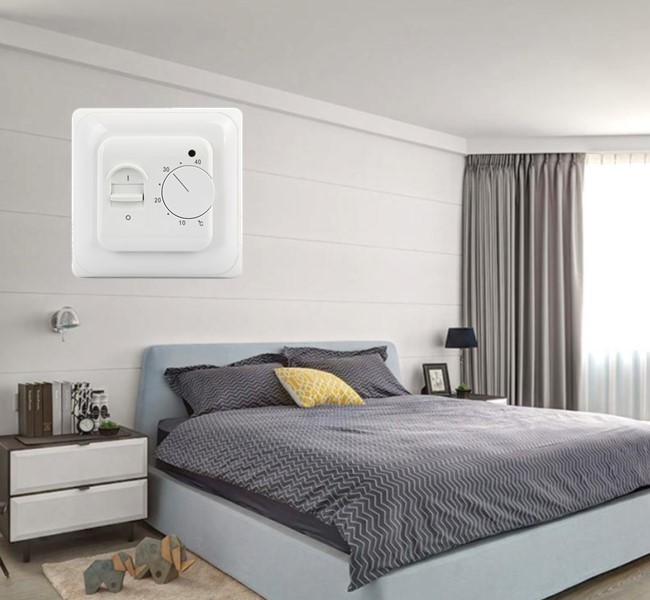 ABS Electronic Room Water Heating Thermostat With LED Working Status Indicator