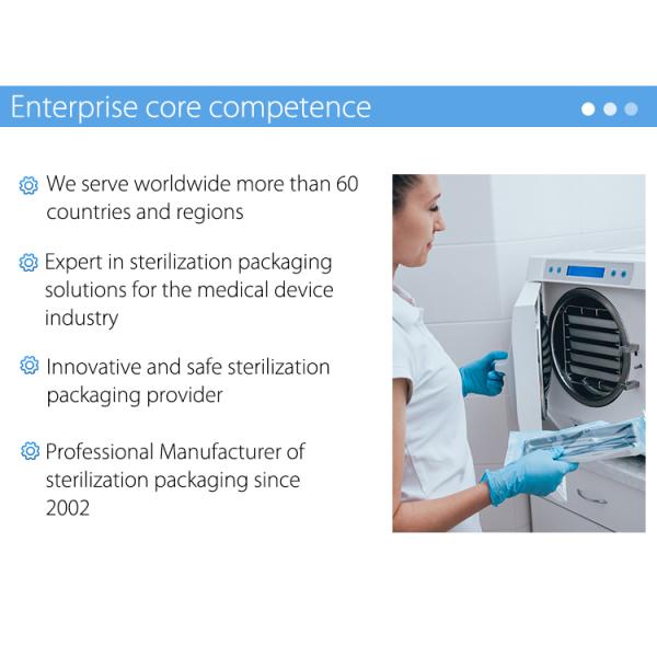 Disposable Sterile Surgical Heat-sealing Packaging Flat Pouch For Medical Packaging