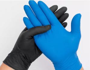 China powder free non sterile disposable nitrile gloves for hospital wholesale