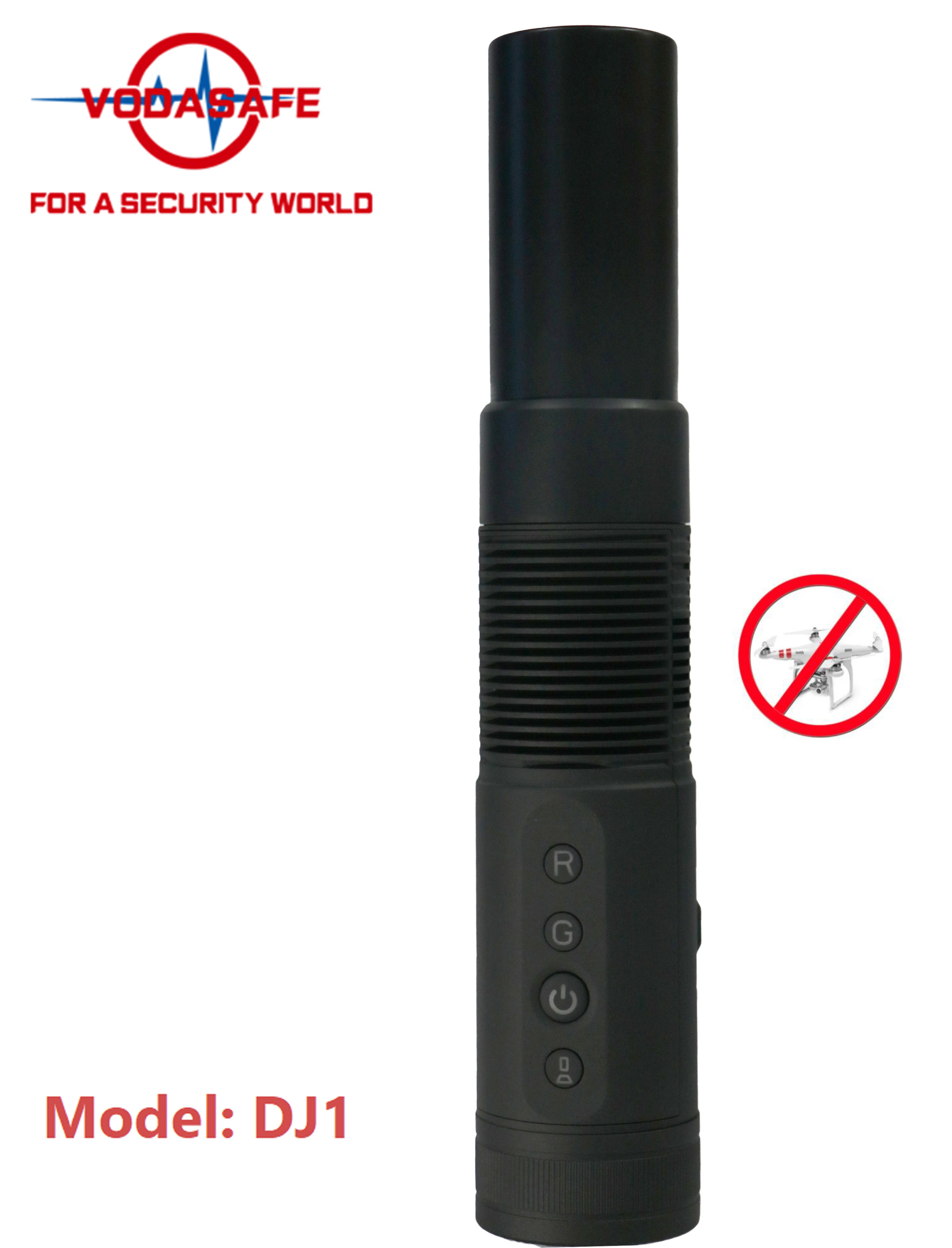 Portable Flashlight Anti Drone Jammer 800m Radius For Jamming RC2.4G 5.8G GPSL1